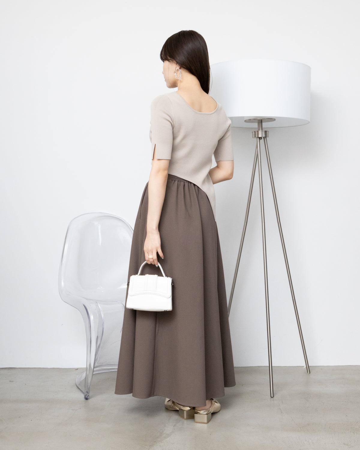 2WAYアシンメトリーニット