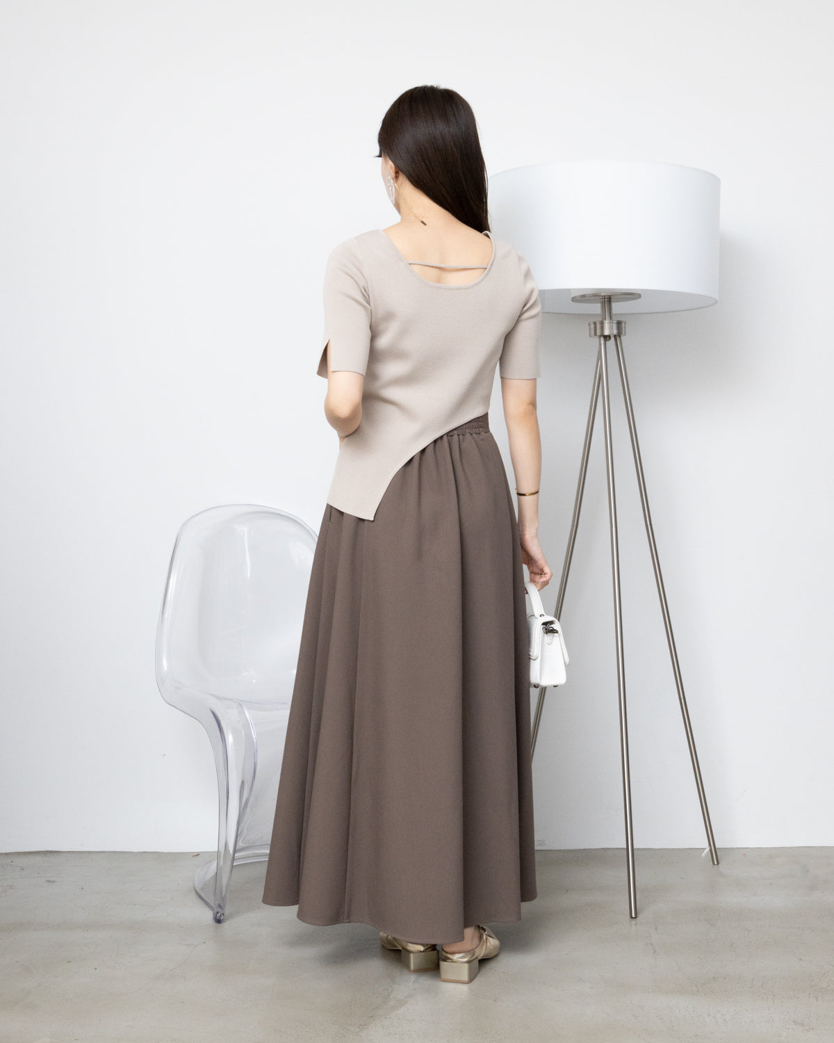2WAYアシンメトリーニット